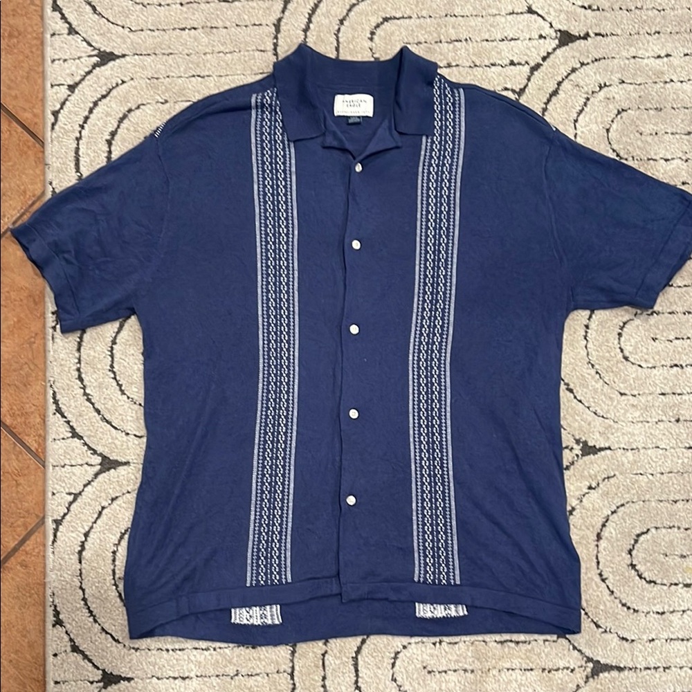 American Eagle Outfitters Knit Button Down Shirt